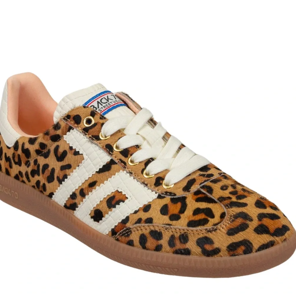 BACK 70 - CLOUD IN LEOPARD CAMEL WHITE SNEAKERS - Picture 2 of 12
